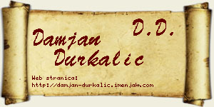 Damjan Durkalić vizit kartica